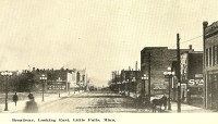 Early photo of Little Falls, Minnesota