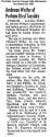 Ambrose Welter obituary, 1967