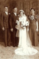 Clarence Kraemer and Amy Swartz wedding - 1937