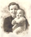 Ann Eustice Durenberger and son Gephard - ca 1937