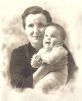 Ann Eustice Durenberger and son Gephard - ca 1937