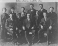 The children of Peter Schons and Anna Welter