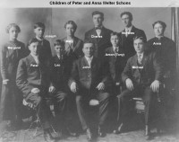 The children of Peter Schons and Anna Welter