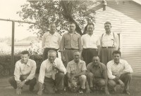 J.G. Durrenberger (front row- second from left) and his brothers and sons James and Robert ca 1940