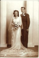 E.J. Swartz and Anna Goulet wedding in 1946