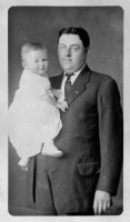 Earl (baby) and Frank Weibeler - ca 1912