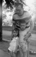 Earl Weibeler and sons Pat, Earl Jr - 1951
