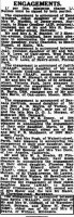 Elmer M. Swartz engagement, 1944