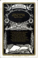 Esther C. Groskopf (1878-1926)  Funeral Card