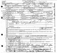 Eugene F. Welter, death certificate, 1984