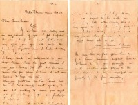 Frank 'Pat' Weibeler letter to Anna Becker - Oct 1897