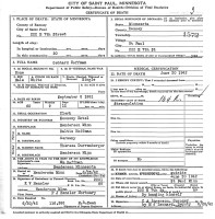 Gephard Hoffman, death certificate, 1942