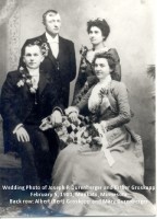 Wedding photo of Joseph P. Durenberger and Esther Groskopp - 1901 - Mankato, Minnesota