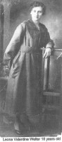Leona Valentine Welter at 18