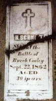 Hubert Schmitt (1824-1862). Buried in Sts Peter and Paul Cemetery, Belle Plaine, Minnesota