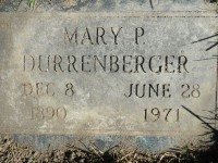 MI-Mary P. Durrenberger 1890-1971