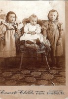 Children of Nic and Annie (Meyer) Welter - left to right: Gertrude "Gertie",  Elmer and Myrtle