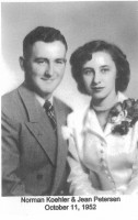 Norman Koehler and Jean Petersen 1952