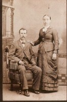 Peter A. Schons (1854-1922) and wife Anna Welter (1861-1913) ca 1880