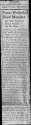 Peter Weibeler obituary, 1943