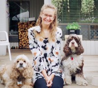 Rachel Gordon with Buffy and Beau - Bellevue 1991