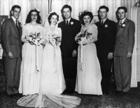 Robert Durrenberger and Bernadine Steigel wedding 1947