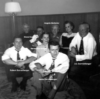 Robert and Bernadine Durrenberger with friends and relatives