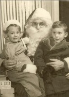 Sue and Sandy Gordon 1953 Christmas