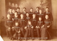 W.H. Weibeler family and store workers, Belle Plaine, MN - 1888