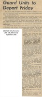 "Guard Units Depart Friday", Little Falls Daily Transcript - September 1950